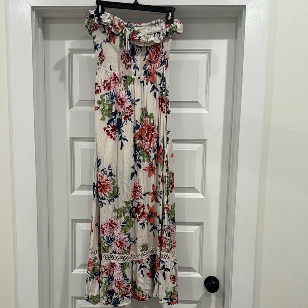 Multicolored Floral Maxi A-Line dress